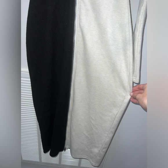 *flawed* Anthropologie Ciebon Zip Front Colorblock Midi Dress - Picture 5 of 13